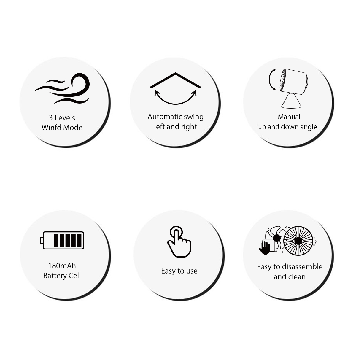 inno3C i-DF1 座檯式風扇 (白色) image number 0