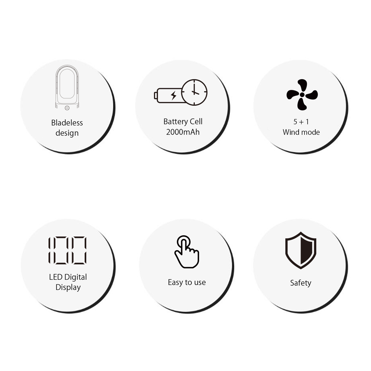 inno3C i-DF2 座檯式無葉風扇 (白色) image number 0