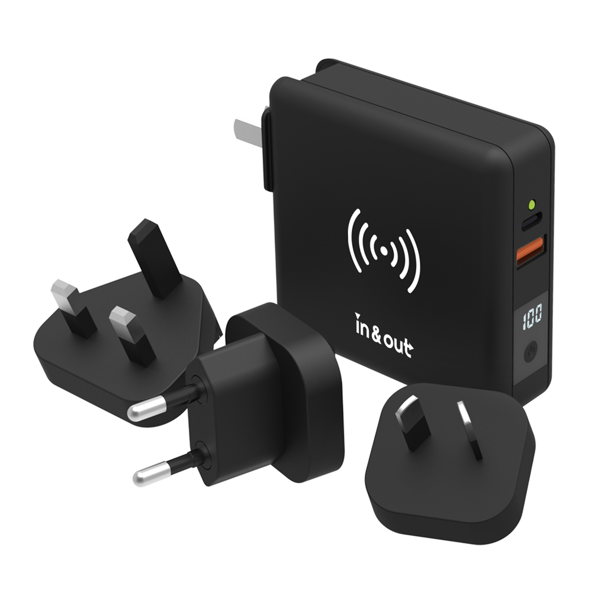 in & Out io-PD8KW 移動電源組合通用旅行充電器