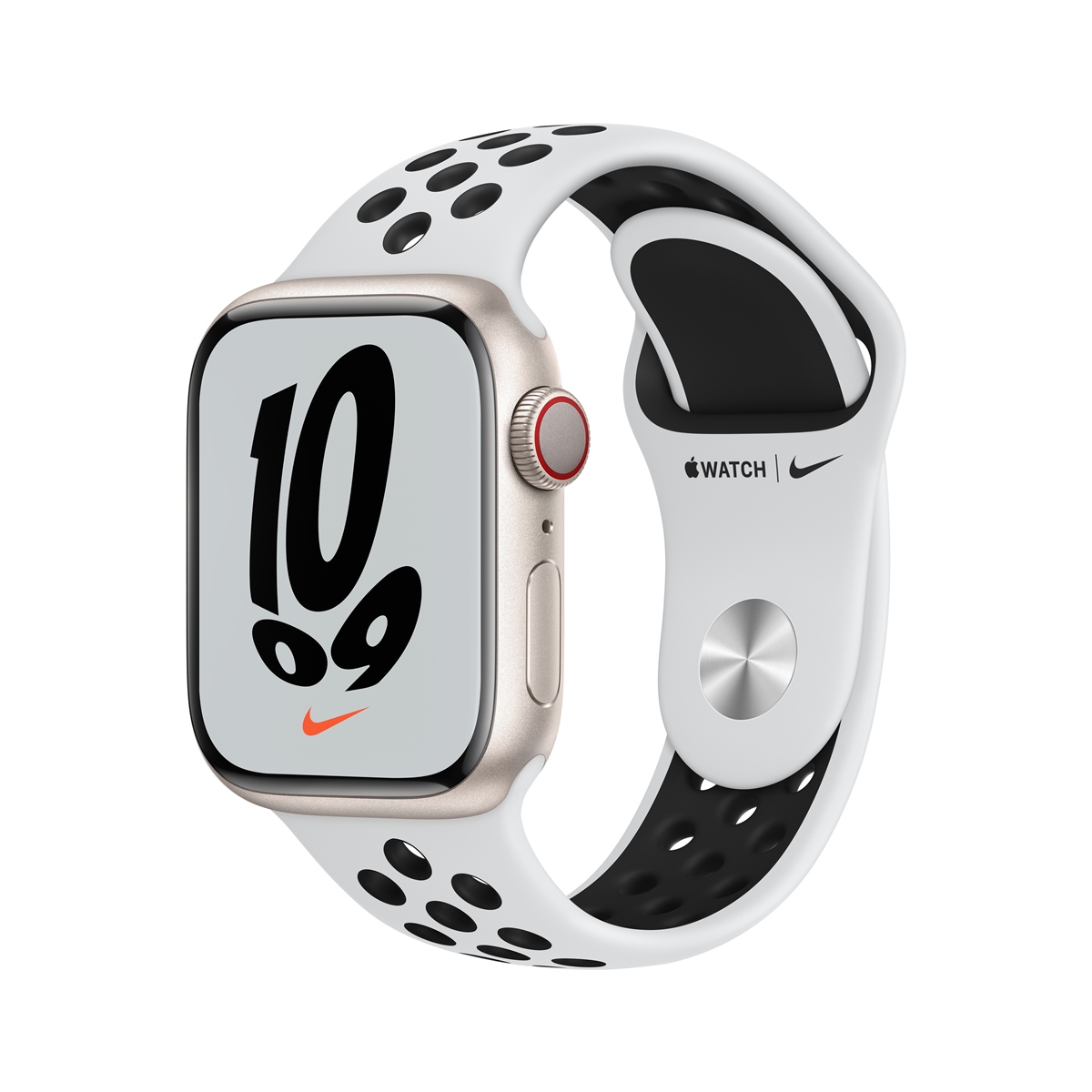 Apple Watch Nike Series 7 GPS + 流動網絡 41mm 鋁金屬錶殼配Nike 運動錶帶